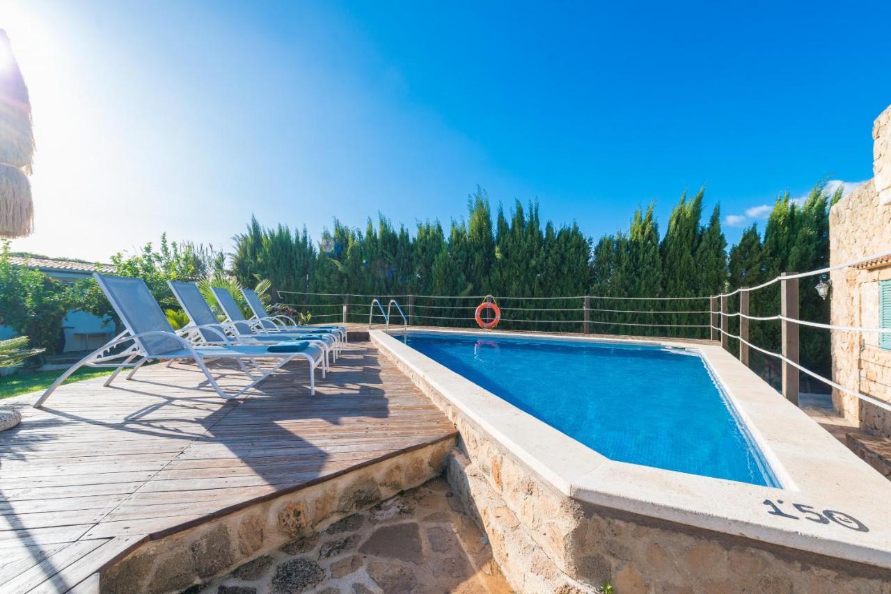 Villa Can Pau, Pool And Garden Close To The Beach 阿尔库迪亚港 外观 照片