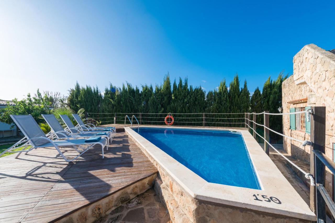 Villa Can Pau, Pool And Garden Close To The Beach 阿尔库迪亚港 外观 照片